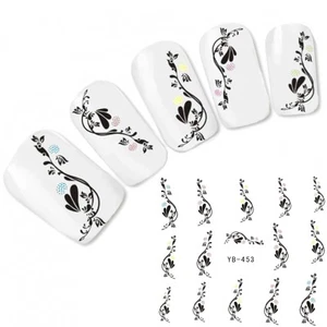 Nagel Sticker Nail Art Ornamente Aufkleber Colorful Ornaments Fuß Water Decal - Picture 1 of 1
