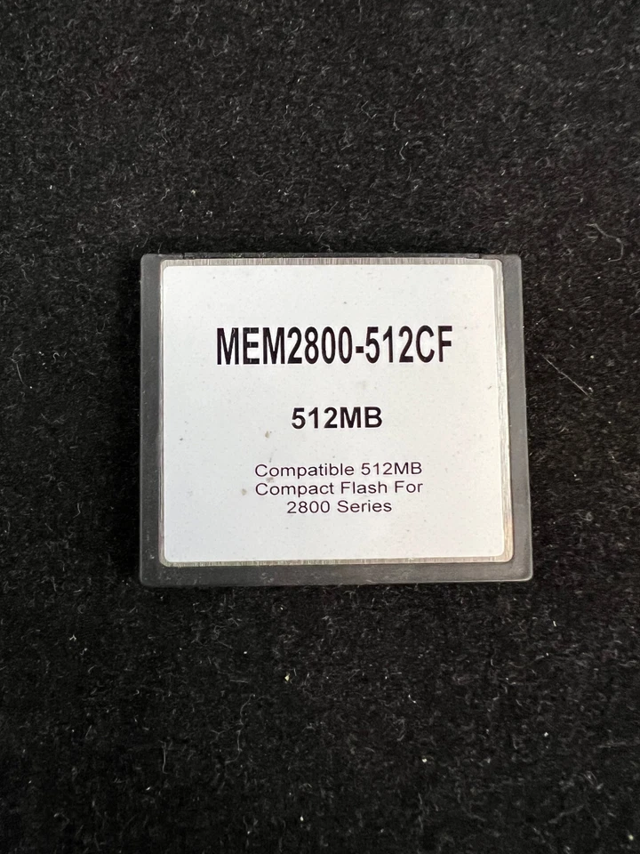 Generic MEM-512CF 512 MB Compact Flash Memory Card Cisco for 2800 & others - Image 1 of 2