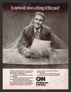 CNN Network Cobwebs 1980s Print Advertisement Ad 1984 - Picture 1 of 1