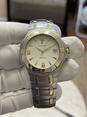 Concord Saratoga Men's Silver Dial Two Tone 18K Bracelet Watch 15.C2.1894 38mm  - image 1 of 4