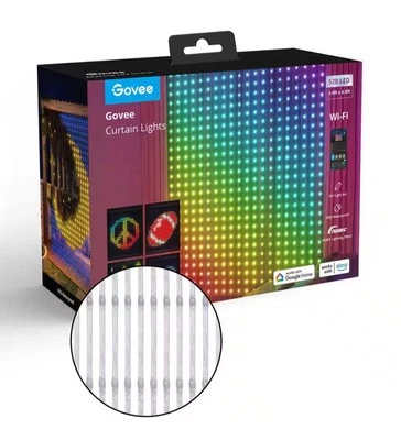 Govee H70B1 520 Luces de Cortina LED NUEVO EN CAJA Luz Wi-Fi Arte Impermeable Foto 1 de 4