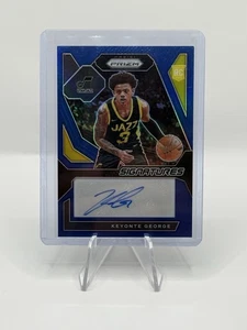 2023-24 Panini Prizm Keyonte George RC Rookie Signatures Auto Blue Choice /49 - Bild 1 von 10