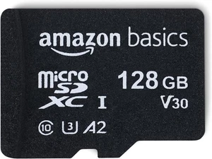 Carte mémoire MicroSDXC 128 Go Amazon Basics avec adaptateur pleine grandeur neuve - Photo 1 sur 3