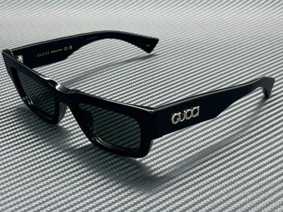 GUCCI GG1838S 001 Black Grey Men's 52 mm Medium Sunglasses - Image 1 of 4