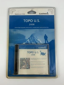 Garmin TOPO USA US 2008 GPS MapSource DVD New Sealed - Picture 1 of 12