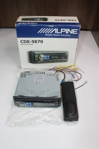 Alpine CDE-9870 CD Player Receiver Car Stereo MP3 Removable Faceplate - Picture 1 of 7
