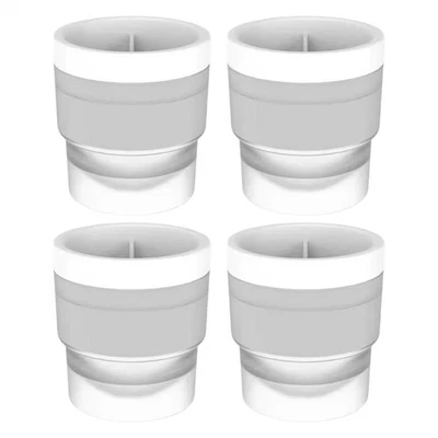 Molde de bola de hielo molde de cubo circular flexible molde de silicona redondo para bebida elegante Foto 1 de 4