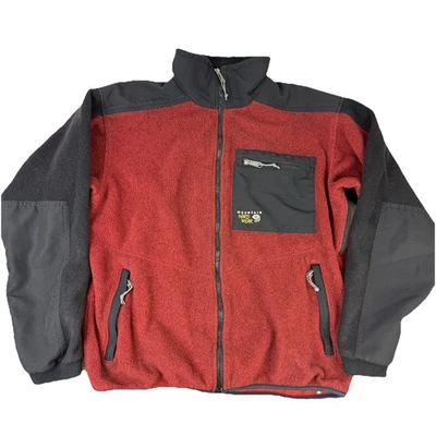 Chaqueta de Colección Mountain Hardwear Cremallera Completa Vellón Roja Hecha en EE. UU. Para Hombre’s L Foto 1 de 4