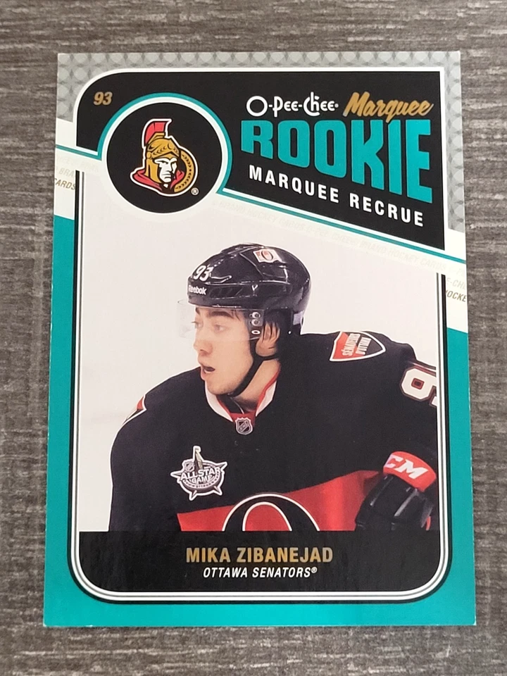 2011-12 O-Pee-Chee Mika Zibanejad #619 Marquee Rookie Senators Rangers RC - Image 1 of 4