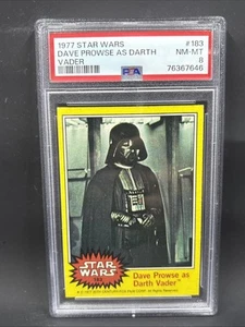 1977 Star Wars #183 Darth Vader PSA 8 - Picture 1 of 2