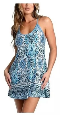 NWT In Bloom by Jonquil Womens S Small Notorious Slinky Knit Chemise Lagoon Blue - Image 1 of 2