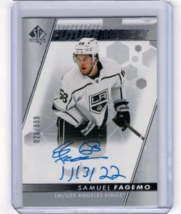 2024-25 SP Authentic Samuel Fagemo Future Watch Auto RC Update #'ed 026/999 #132 - Picture 1 of 1