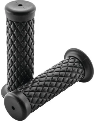 BikeMaster Quilted Grip - 124mm - Black Motorcycle Street Bike 102296 bkm102296 - Image 1 of 3