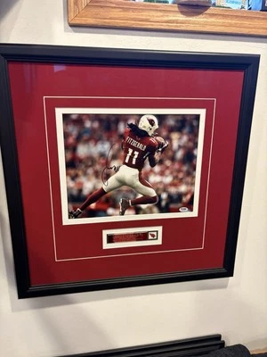 Cuadro Larry Fitzgerald 11x14 Auto PSA 25x24-7/8 Cardinals HOF Michaels 🔥 Foto 1 de 4