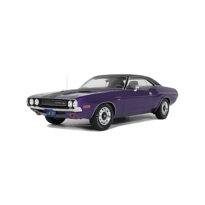 Dodge Challenger R/T 1970 Plum Crazy Lila Nera Modellino 1:12 Ottomobile - Immagine 1 di 4