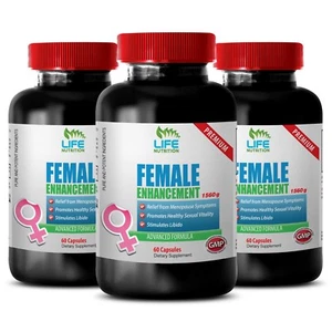 Female Libido Enhancer -Female Enhancement-Horny Goat Weed Maca Boost (3 Bottle) - Picture 1 of 2