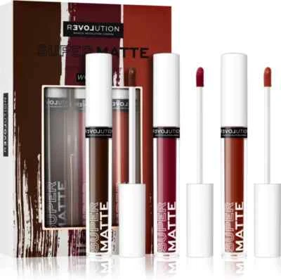 Relove by Revolution Supermatte Liquid Lip Set - #Wonder. Vegan Smooth FREE P&P - Image 1 of 4