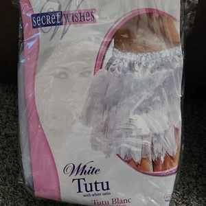 Sexy Secret Wishes Adult White Tutu New One Size fits most - Picture 1 of 4