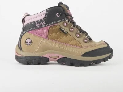 Kids Timberland Hyper Trail GTX 37719 Brown Leather Lace Up Girls Hiker Boots  - Image 1 of 4