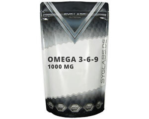 Omega 3 6 9 1000 mg - 500 Kapseln Syglabs Fettsäuren EPA DHA Vitamin