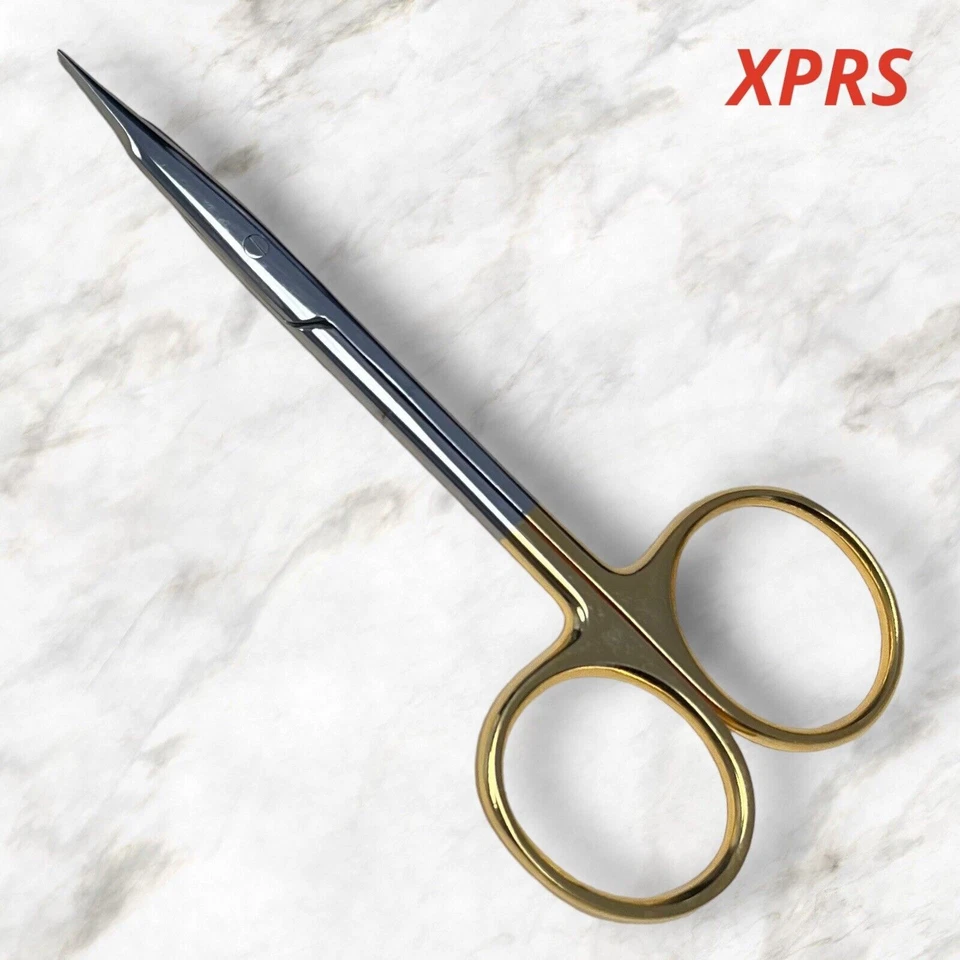 Набор из 2 ножниц для тенотомии TC Stevens, 4-1/2 дюйма, изогнутые, длинные лезвия, острые наконечники - Изображение 1 из 1