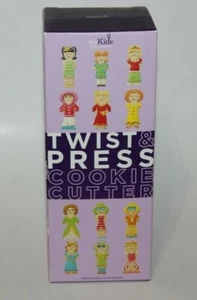 WILLIAM SONOMA KIDS TWIST & PRESS COOKIE CUTTER GIRLS FASHION CHARACTERS NEW - Picture 1 of 4