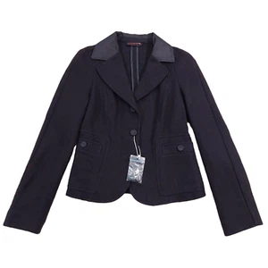 Chaqueta Blazer Y2k MAX & Co. by Max Mara Lana No Estructurada Berenjena/Negro. Talla 2. - Imagen 1 de 11