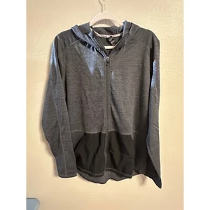 Hind Running Jacket Full Zip Lightweight Athletic Gray Black L - Picture 1 of 4