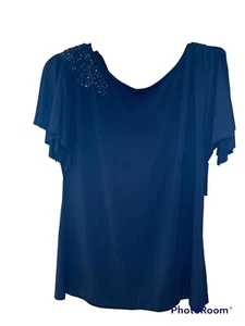 ANA A New Approach Womens Black Top Size XL New with Tags - Picture 1 of 13