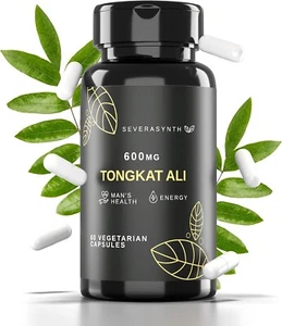 Tong-kat Ali Ultra High Strength Support Natural Energy Non-GMO 600mg 60 Capsule - Picture 1 of 6