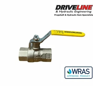 Brass gas approved ball valve BSPP BS EN 331 WRAS Appoved 1/4" to 2" - Picture 1 of 6