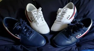 Fila Orignal Fitness Shoes Blue & Black (LOT OF 2) Mens Size 9 Best Deal 💥 - Picture 1 of 10