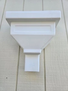 Conductor Head Scupper Box One Piece Molded Plastic 3"x4" Downspout Rain Roof - Picture 1 of 7