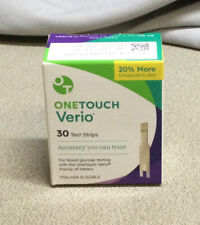 OneTouch Verio Test Strips for Blood Glucose Testing 30 Count. Exp. 03/31/2025