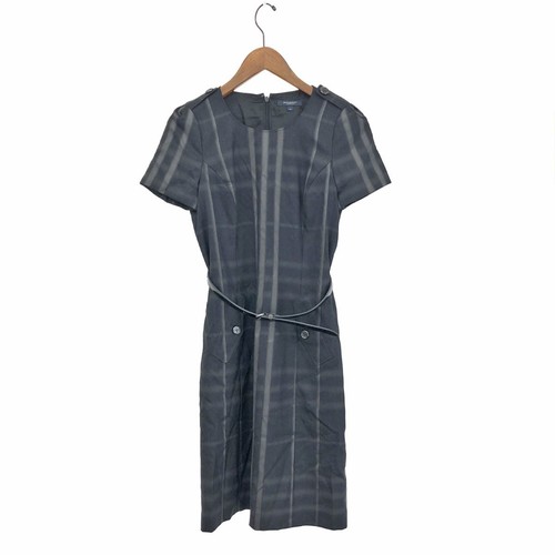 Abito Burberry London nero lana seta manica corta taglia 38