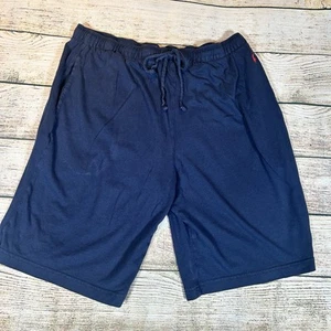 Polo Ralph Lauren Shorts Men’s Navy M Drawstring Red Pony Logo Lounge Sleepwear - Picture 1 of 13