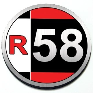 R58 - Insignia de parrilla magnética para 2da generación MINI Cooper cupé 2012-2015 Foto 1 de 3