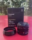Panasonic Leica DG Summilux 15mm f/1.7 ASPH - Focal Lens - Wide Lens