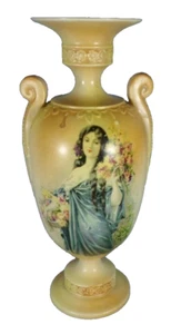 Wiltshaw & Robinson Carlton Ware Classical Decoration Handled Vase c1900 - Picture 1 of 10