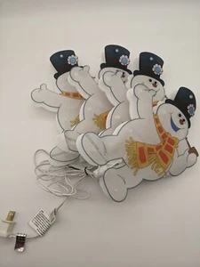 Product Works Frosty the Snowman set of 4 pre-lit Pathway Markers - Picture 1 of 12