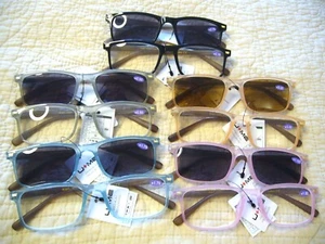 Juegos de 2 pares de gafas de lectura y lectores de sol para mujer 1,25 ~ 3,00 lectores para hombre R467 - Imagen 1 de 17