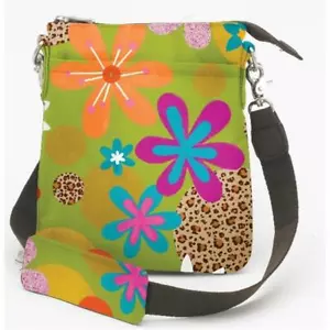 Joann Marrie Designs NUPGLF Urban Pouch Bag - Green Leopard Floral- Pack of 2 - Picture 1 of 1