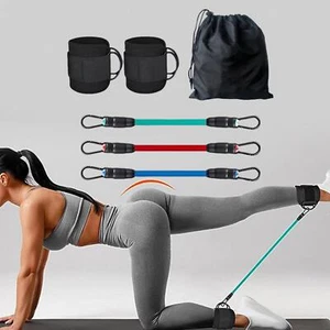 Ankle Resistance Bands with Cuffs Ankle Bands for Working Out Glute Training - Picture 1 of 7