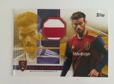 2020 Topps MLS Kyle Beckerman Relic Card Jersey Gold 16/50 Real Salt Lake - Image 1 of 2