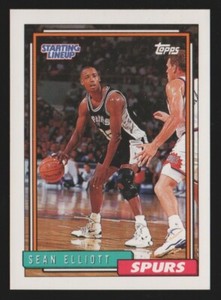 1992-93 TOPPS STARTING LINEUP SEAN ELLIOTT #54SL