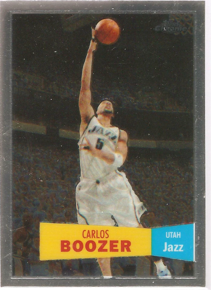 Carlos Boozer Topps Chrome 07-08 #64 57-58 Variation Utah Jazz Chicago Bulls - Image 1 of 1
