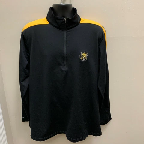 Wichita State Size Large Jacket Shockers WSU Black Pullover Antigua Cover