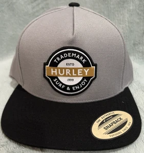 Hurley Hat flat bill Snap Back Gray / Black Hat "Underground" nwt - Picture 1 of 5