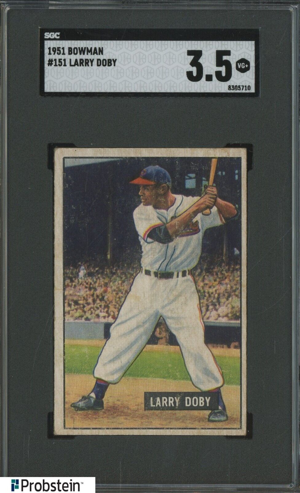 1951 Bowman #151 Larry Doby Cleveland Indians HOF SGC 3.5 VG+
