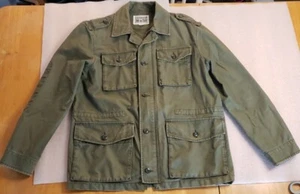 converse one star military green jacket Women Med 2 small Holes On Back - Picture 1 of 14